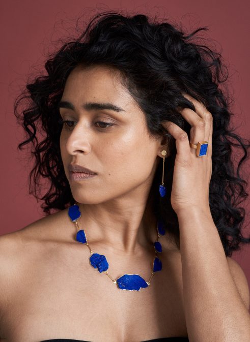 Lapis Earrings IV