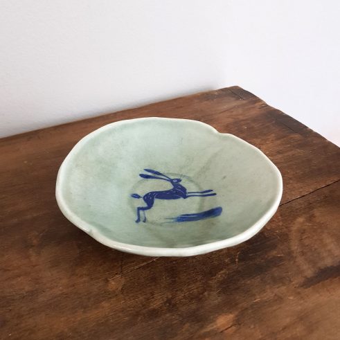 Celadon Hare Plate III