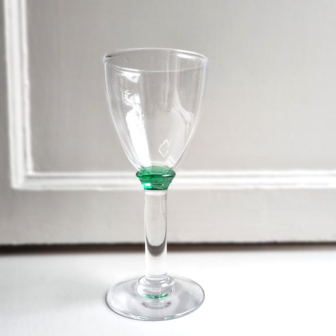 Teal Optic Wine Glass