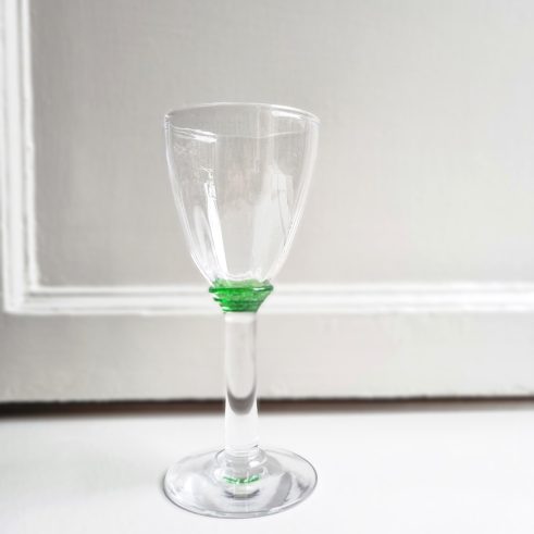 Green Optic Wine Glass