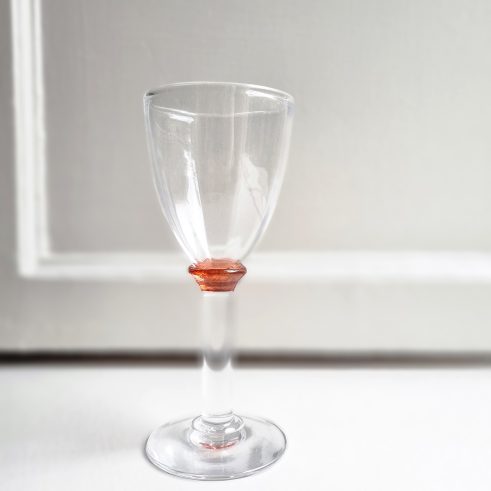 Salmon Optic Wine Glass