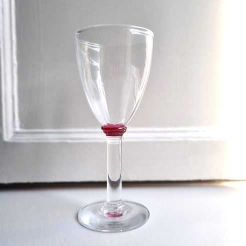 Ruby Optic Water Glass