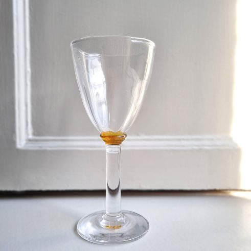 Yellow Optic Water Glass