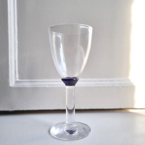 Purple Optic Water Glass