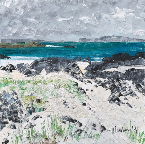 Across the Machair towards Storm Island