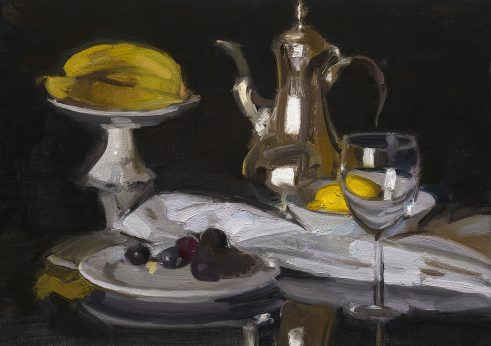 Still Life with Refracted Lemon