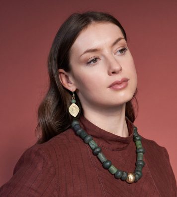 18ct Yellow Gold and Nephrite Jade Necklace