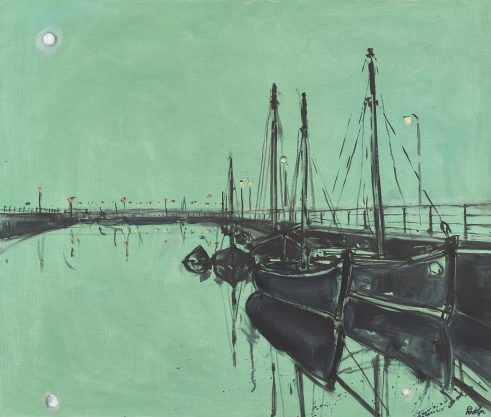 Old Boats, Misty Night, Galway, 11-11-24