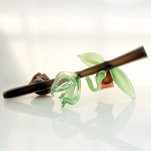 Sepia Bell and Tea Green Branch