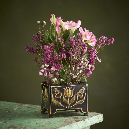 Flower Brick, Black