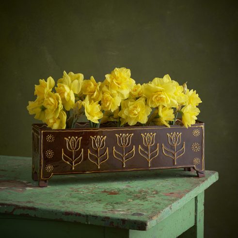 Long Flower Brick, Terracotta