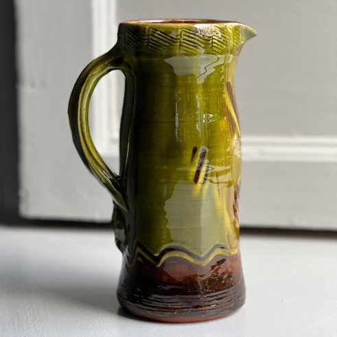 Small Green Medieval Jug