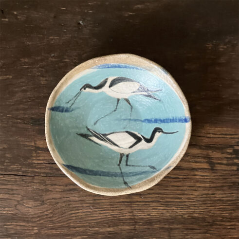 Small Avocet Plate (Blue)