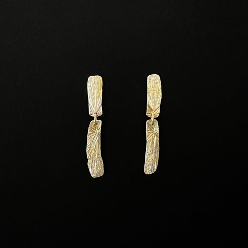 Starry Silver/Gold Double Drop Earrings