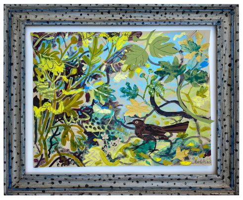 Hen Blackbird and Figs