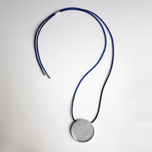 Moon Stitch Pendant (Azure & Navy)