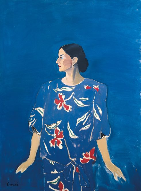 Portrait of Mainee in a Floral Patterned Dress