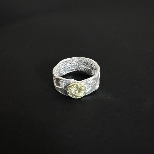 Gold and Silver Flower Ring