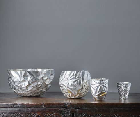 Craggy Mountain Bowl, Polaris Vessel, Octagram Beaker, Rocking on the Waves Beaker