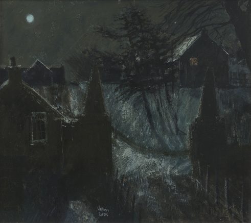 Cottages in Moonlight