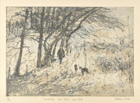 Landscape with Figure and Dogs