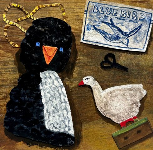 Knitted Christmas Penguin Decoration