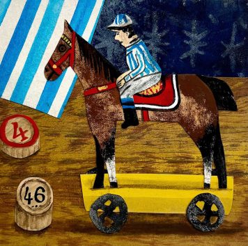 Penny Toy Horse and Jockey