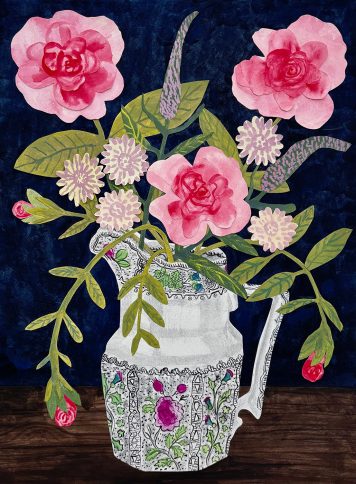 Jug of Flowers with Roses