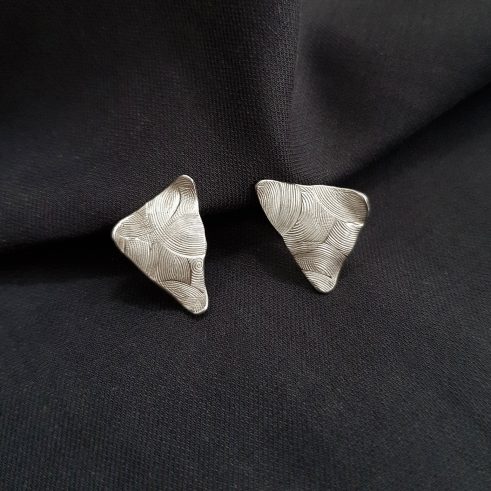 Triangle Spiral Earrings
