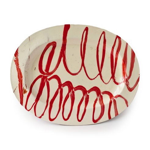 Red Oval Plate XXIII