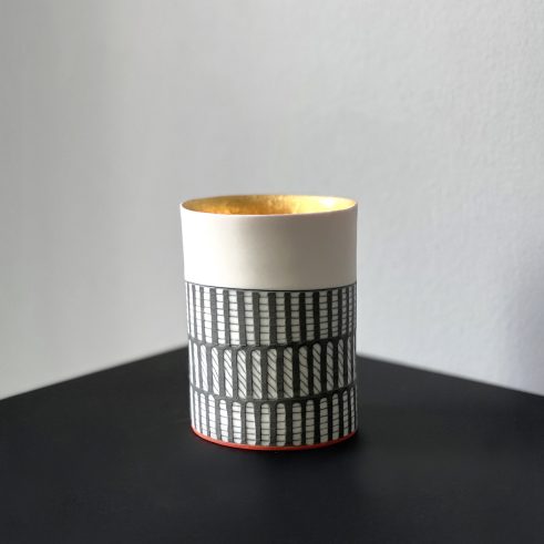 Cylinder Vessel (i) with 23ct Gold Interior