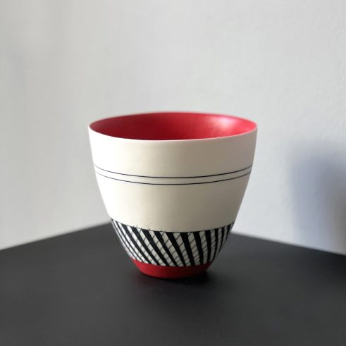Bowl with Ruby Red Interior