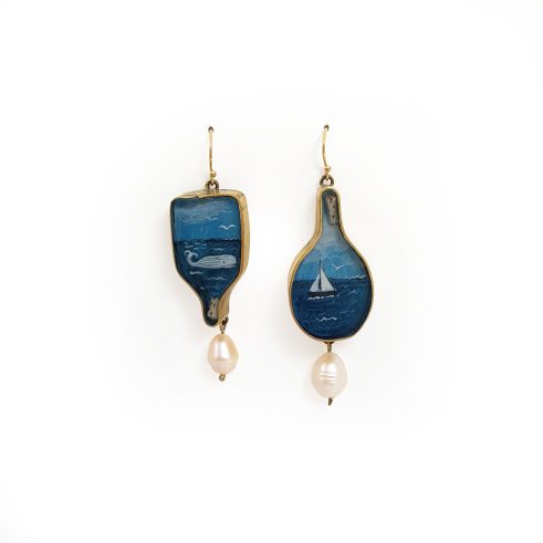 Whale in a Bottle Earrings