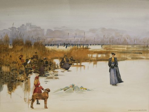 Skating on Duddingston Loch (After Melville)