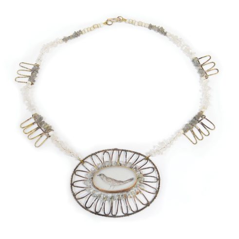 Portent Necklace (Cuckoo in Snow)