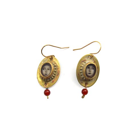 Cameo Portrait Earrings