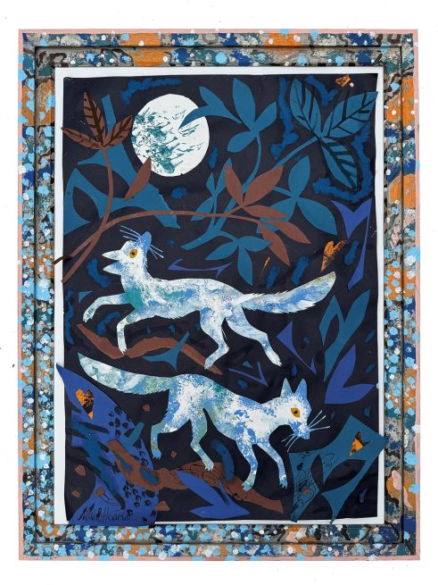 Moonlit Foxes