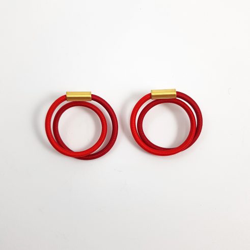 Twist Earrings (Red & Scarlet)