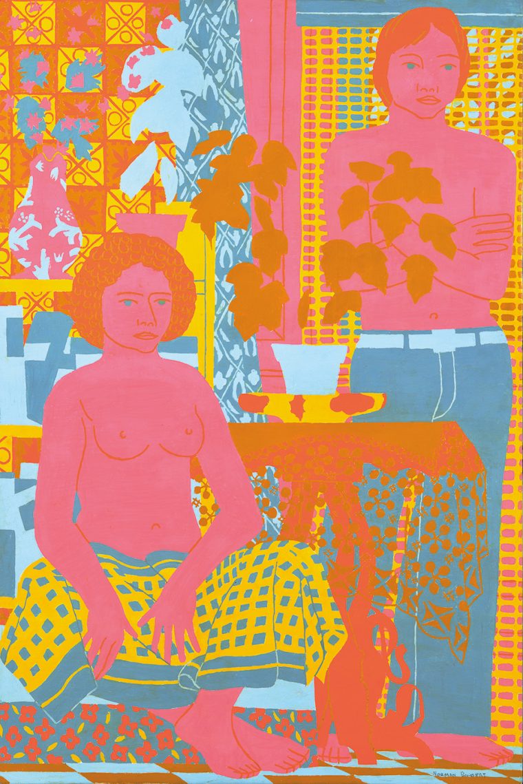 Girl and Boy with Orange Hair