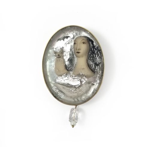 Mirror Brooch I Portrait