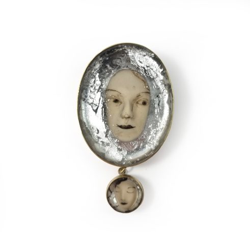 Mirror Brooch II Portrait