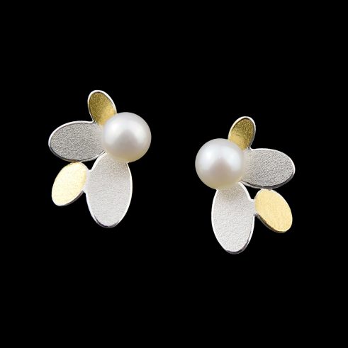 Mixed Oval Pearl Earrings