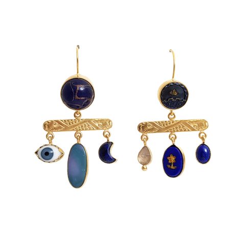 Decorative Balance Drop Earrings