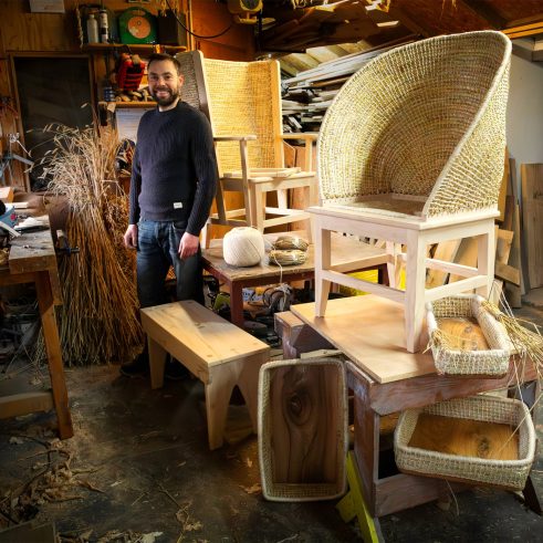 Kevin Gauld in his Kirkwall Studio, Orkney