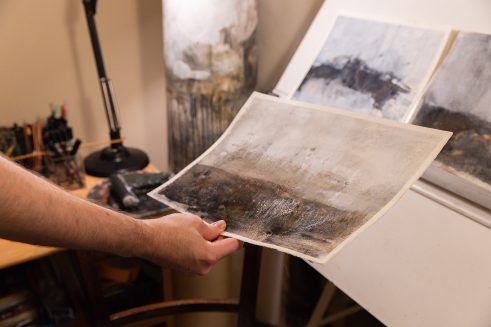 Sigurd Smith at his studio, Orkney II