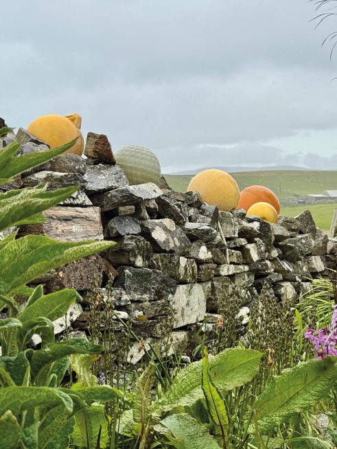 Outside Ron Sandford’s studio, Yell, Shetland