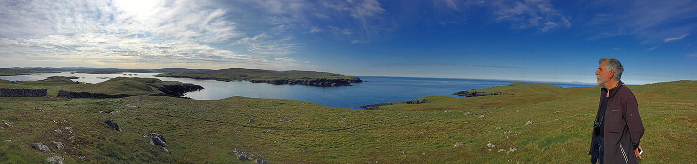 Alex Malcolmson at Vaila, Shetland