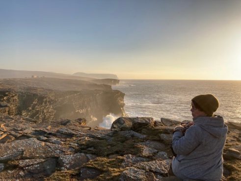 Samantha Clark at Birsay Headland, Orkney II