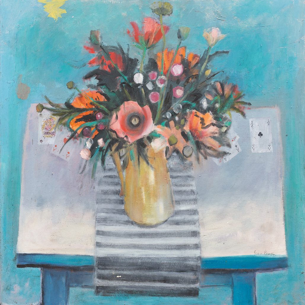 Bouquet and Playing Cards