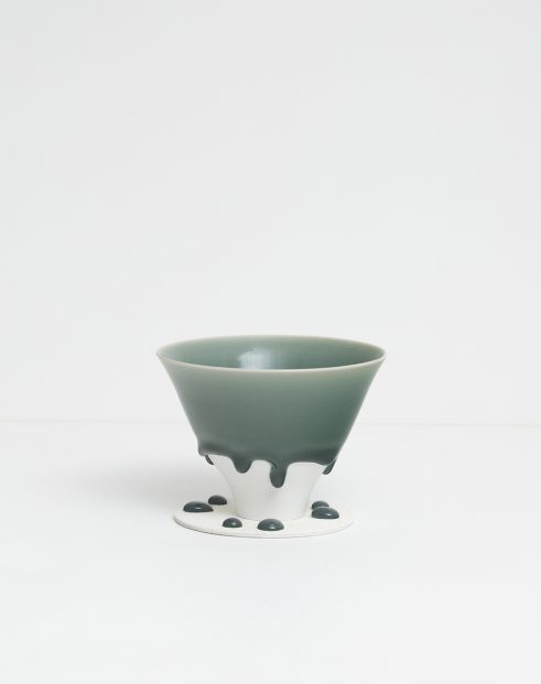 Series “Lush Forest” Flared Bowl (M) (with cookie)